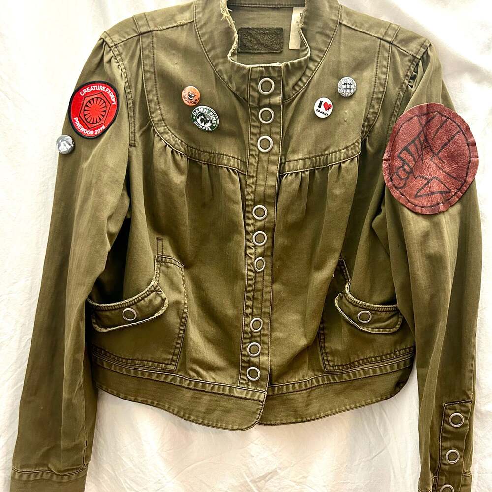 Levi's Vintage Clothing Short Cotton Jacket Retro Y2K Punk Rock Rebel XL